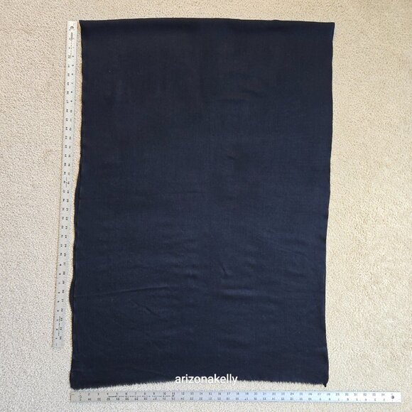 Lightweight Cashmere Woven Scarf BLACK Diamond Weave - Picture 6 of 13